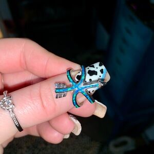 Montana Silversmiths arrow Opal ring